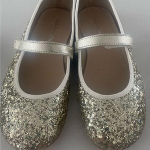 Childrenchic Gold Mary Janes